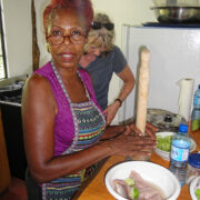 Jermaine beim Kochen