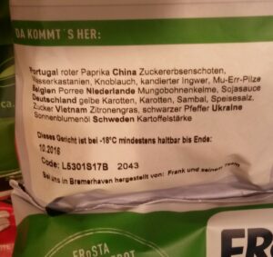 Herkunft unserer Zutaten